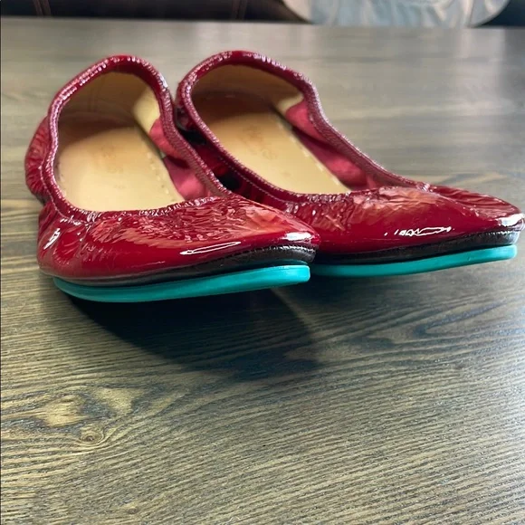 Tieks Ruby Red Patent Leather Ballet Flats - Picture 8 of 16